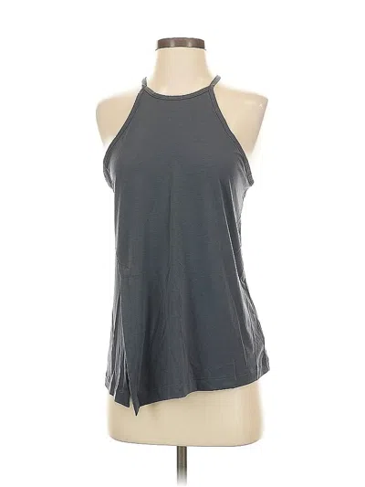 Pre-owned Athleta Tank Top Gray Halter Neckline Tops