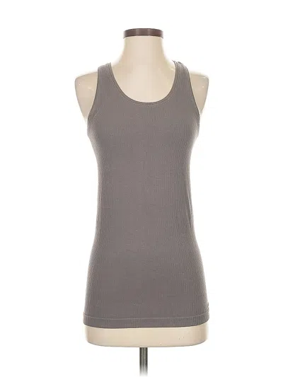 Pre-owned Athleta Tank Top Gray Halter Neckline Tops