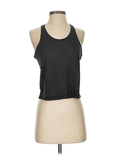 Pre-owned Athleta Tank Top Gray Halter Neckline Tops