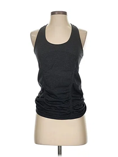 Pre-owned Athleta Tank Top Gray Halter Neckline Tops