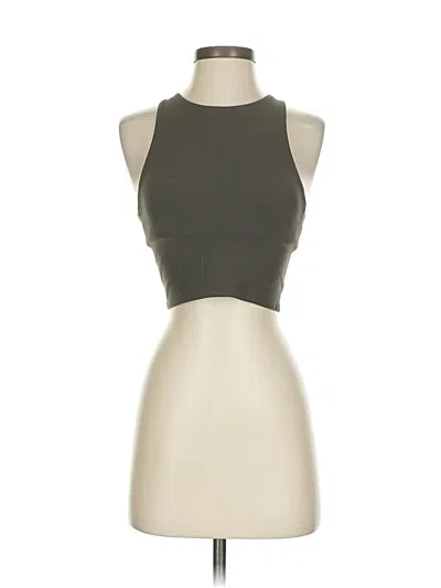 Pre-owned Athleta Tank Top Gray Halter Neckline Tops