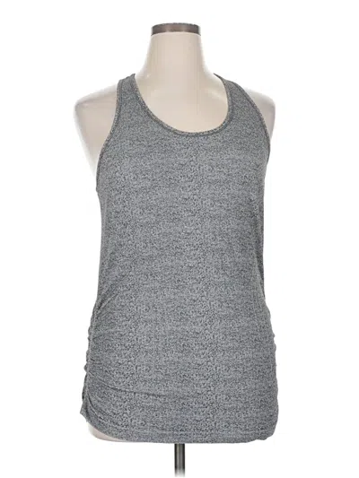 Pre-owned Athleta Tank Top Gray Halter Neckline Tops
