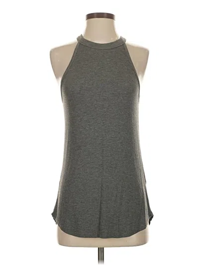 Pre-owned Athleta Tank Top Gray Halter Neckline Tops