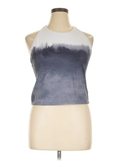 Pre-owned Athleta Tank Top Gray Halter Neckline Tops