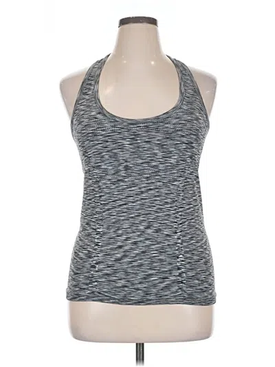 Pre-owned Athleta Tank Top Gray Halter Neckline Tops