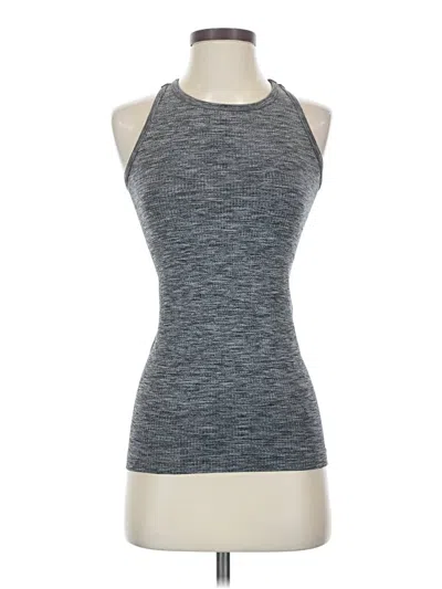 Pre-owned Athleta Tank Top Gray Halter Neckline Tops
