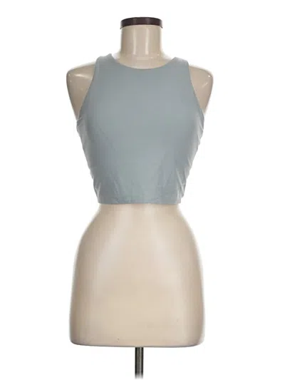 Pre-owned Athleta Tank Top Gray Halter Neckline Tops