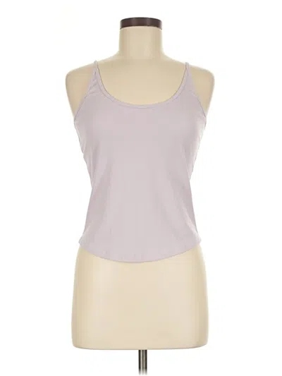 Pre-owned Athleta Tank Top Gray Halter Neckline Tops