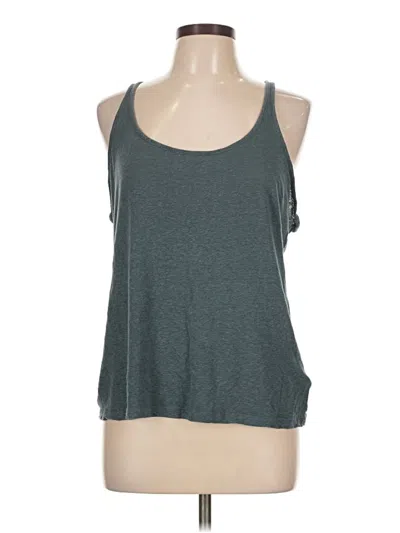 Pre-owned Athleta Tank Top Gray Halter Neckline Tops