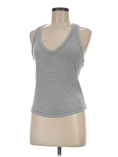 Pre-owned Athleta Tank Top Gray Halter Neckline Tops