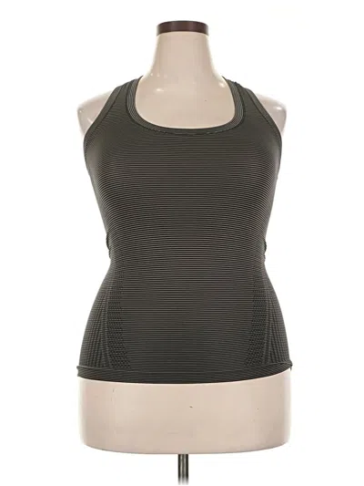 Pre-owned Athleta Tank Top Gray Halter Neckline Tops