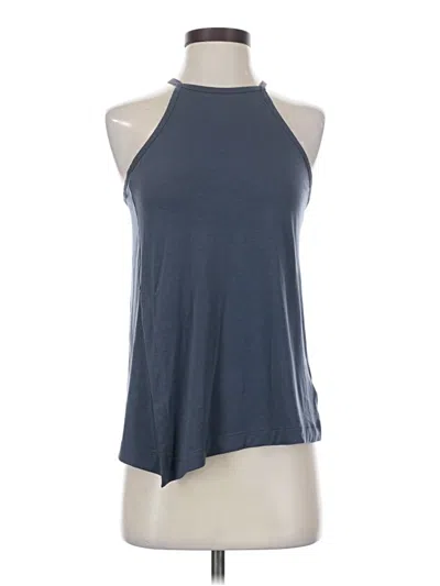 Pre-owned Athleta Tank Top Gray Halter Neckline Tops