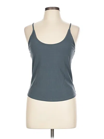 Pre-owned Athleta Tank Top Gray Halter Neckline Tops