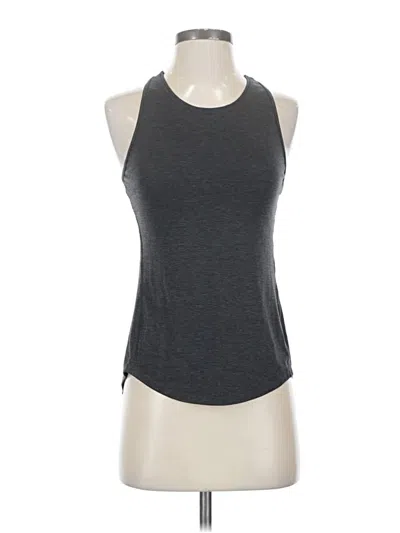 Pre-owned Athleta Tank Top Gray Halter Neckline Tops