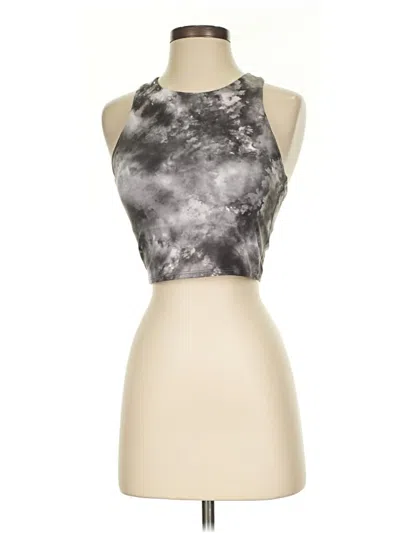 Pre-owned Athleta Tank Top Gray Halter Neckline Tops