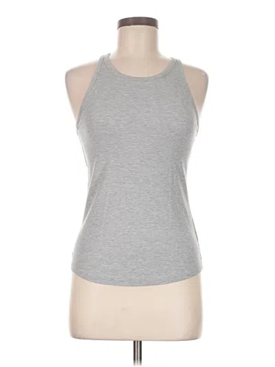 Pre-owned Athleta Tank Top Gray Halter Neckline Tops