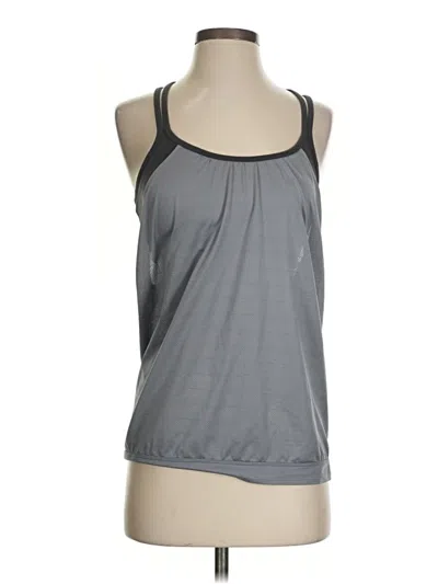Pre-owned Athleta Tank Top Gray Halter Neckline Tops