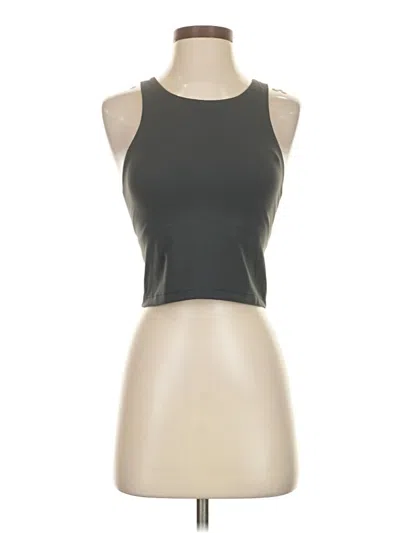 Pre-owned Athleta Tank Top Gray Halter Neckline Tops