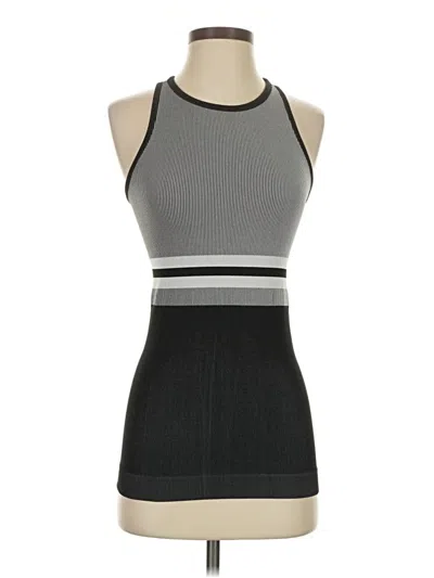 Pre-owned Athleta Tank Top Gray Halter Neckline Tops