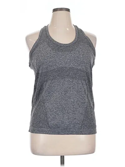Pre-owned Athleta Tank Top Gray Halter Neckline Tops