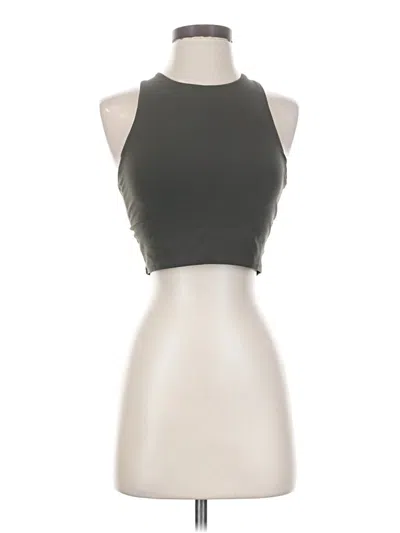Pre-owned Athleta Tank Top Gray Halter Neckline Tops