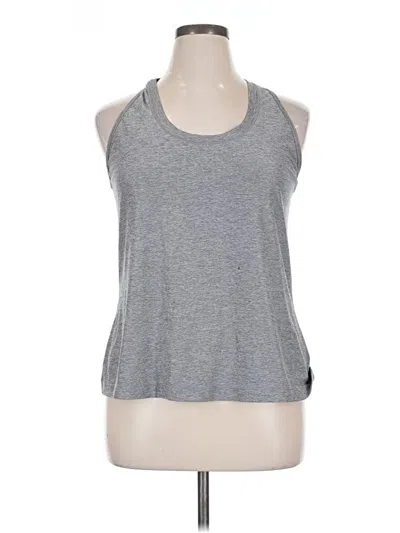 Pre-owned Athleta Tank Top Gray Halter Neckline Tops
