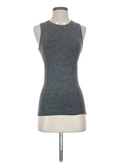 Pre-owned Athleta Tank Top Gray Halter Neckline Tops