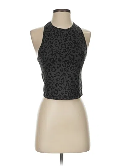 Pre-owned Athleta Tank Top Gray Halter Neckline Tops