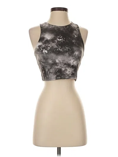Pre-owned Athleta Tank Top Gray Halter Neckline Tops