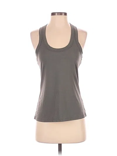 Pre-owned Athleta Tank Top Gray Halter Neckline Tops