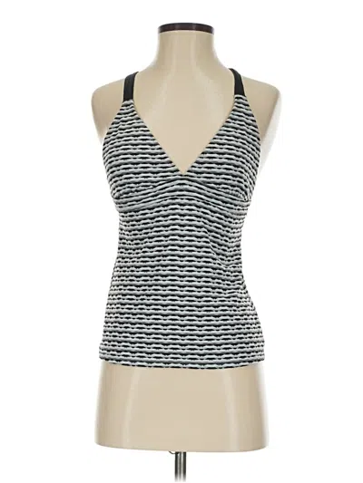 Pre-owned Athleta Tank Top Gray Halter Neckline Tops