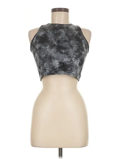 Pre-owned Athleta Tank Top Gray Halter Neckline Tops