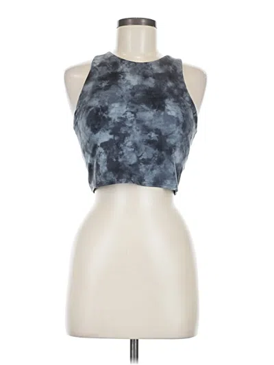 Pre-owned Athleta Tank Top Gray Halter Neckline Tops