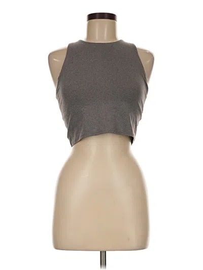 Pre-owned Athleta Tank Top Gray Halter Neckline Tops