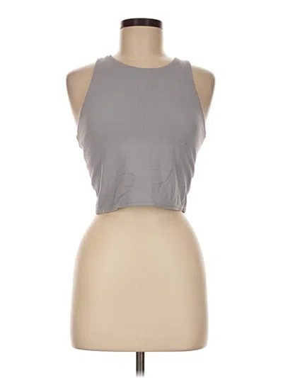 Pre-owned Athleta Tank Top Gray Halter Neckline Tops