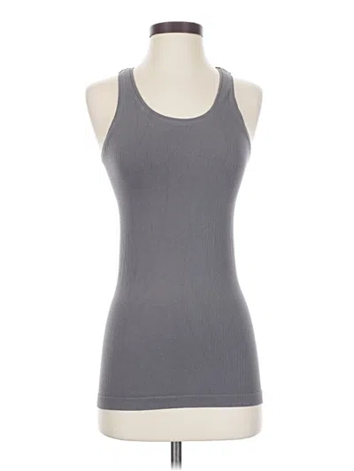 Pre-owned Athleta Tank Top Gray Halter Neckline Tops