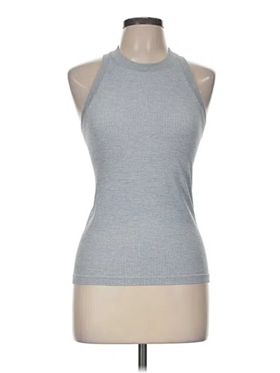 Pre-owned Athleta Tank Top Gray Halter Neckline Tops