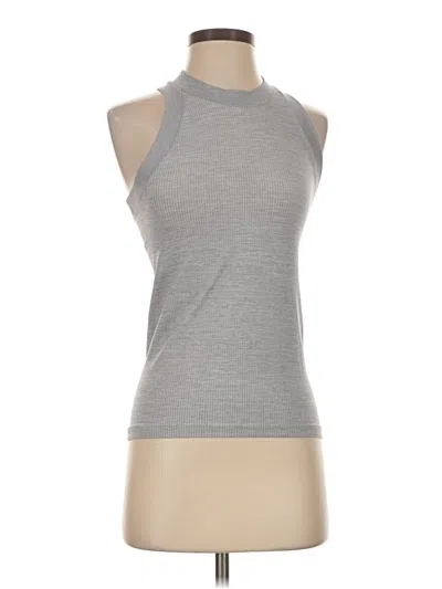 Pre-owned Athleta Tank Top Gray Halter Neckline Tops