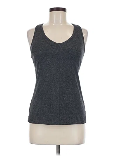 Pre-owned Athleta Tank Top Gray Halter Neckline Tops