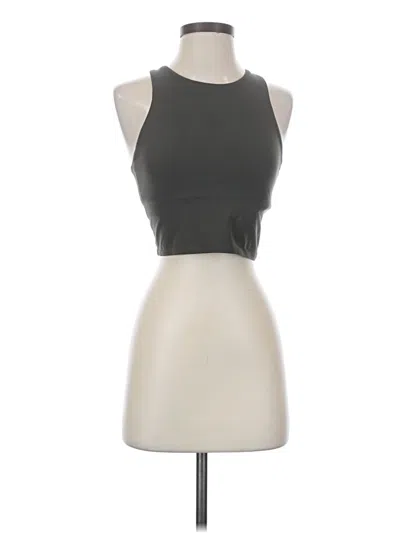 Pre-owned Athleta Tank Top Gray Halter Neckline Tops