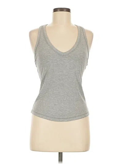 Pre-owned Athleta Tank Top Gray Halter Neckline Tops