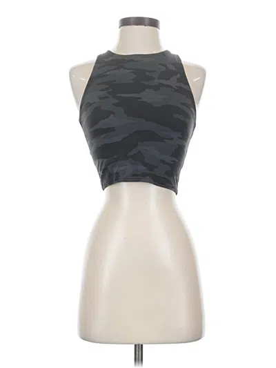 Pre-owned Athleta Tank Top Gray Halter Neckline Tops
