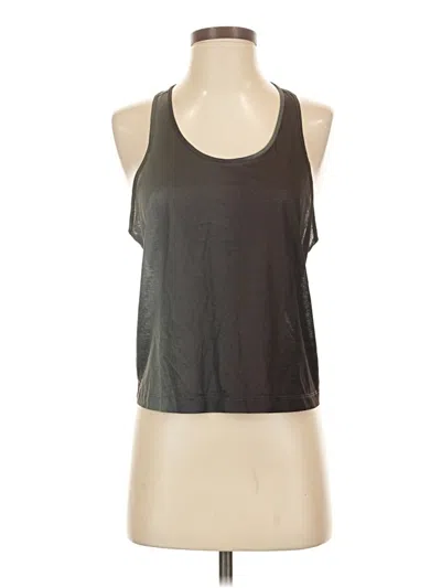 Pre-owned Athleta Tank Top Gray Halter Neckline Tops