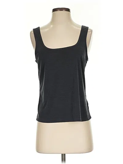 Pre-owned Athleta Tank Top Gray Square Neckline Tops