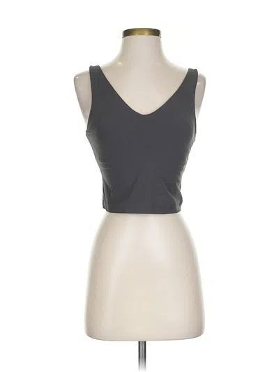 Pre-owned Athleta Tank Top Gray Strapless Neckline Tops