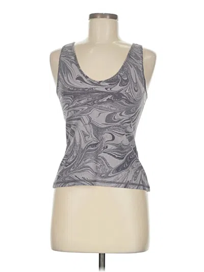 Pre-owned Athleta Tank Top Gray Strapless Neckline Tops