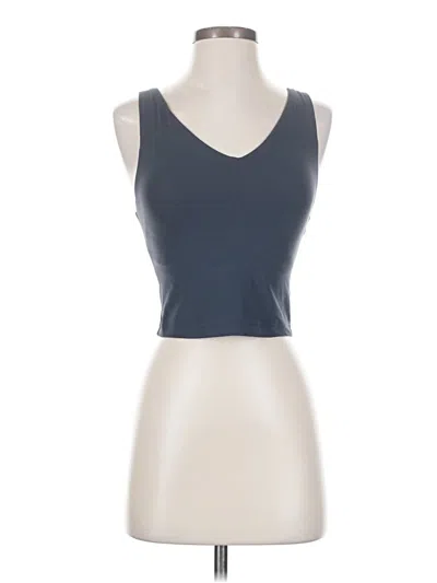 Pre-owned Athleta Tank Top Gray Strapless Neckline Tops
