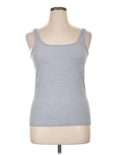 Pre-owned Athleta Tank Top Gray Strapless Neckline Tops