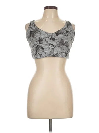 Pre-owned Athleta Tank Top Gray Strapless Neckline Tops