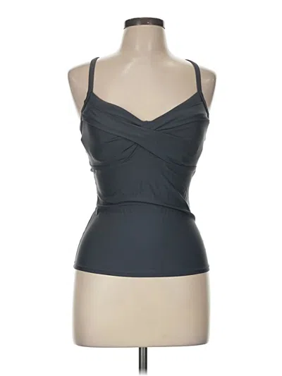 Pre-owned Athleta Tank Top Gray Strapless Neckline Tops